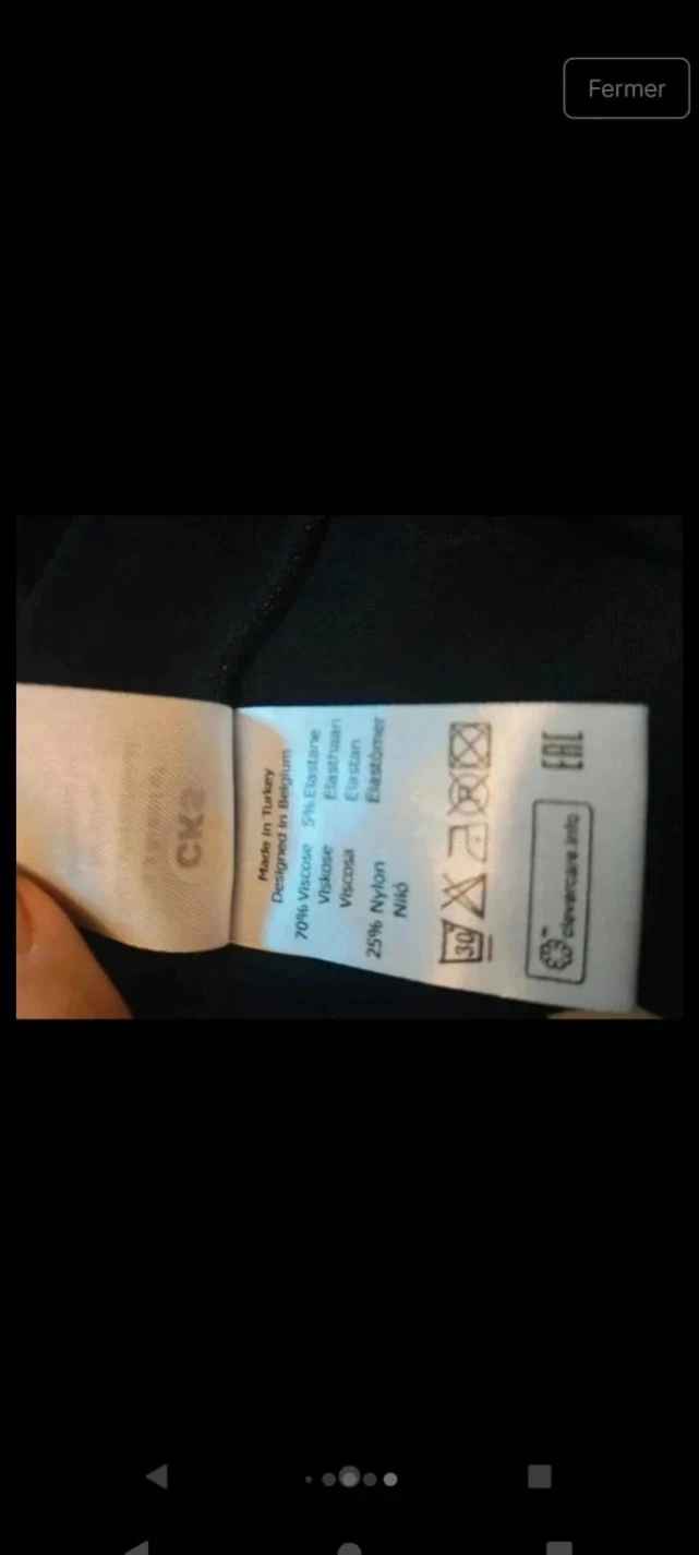 Vestido preto com detalhe dourado em cada lado CKS T40 novo – photo 9